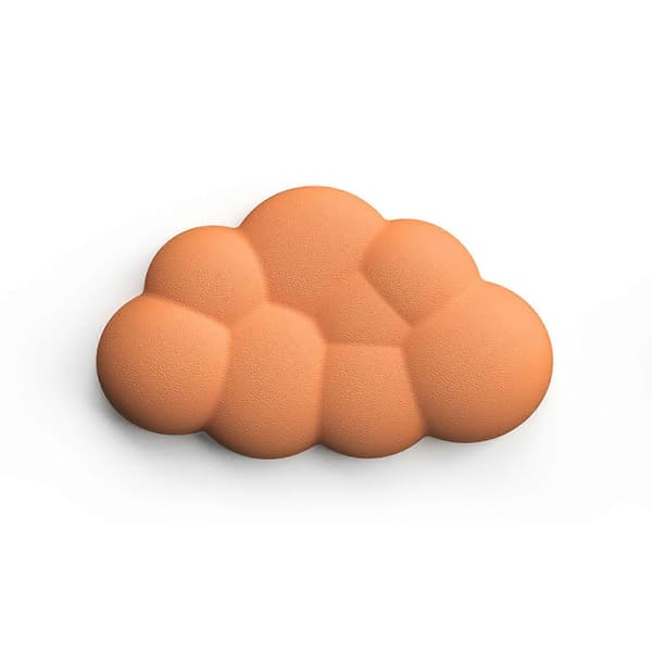 Skyformet tastatur- og musehåndledsstøttepude Musemåtte skridsikker base, perfekt til kontor- og gamingmusemåtte orange orange