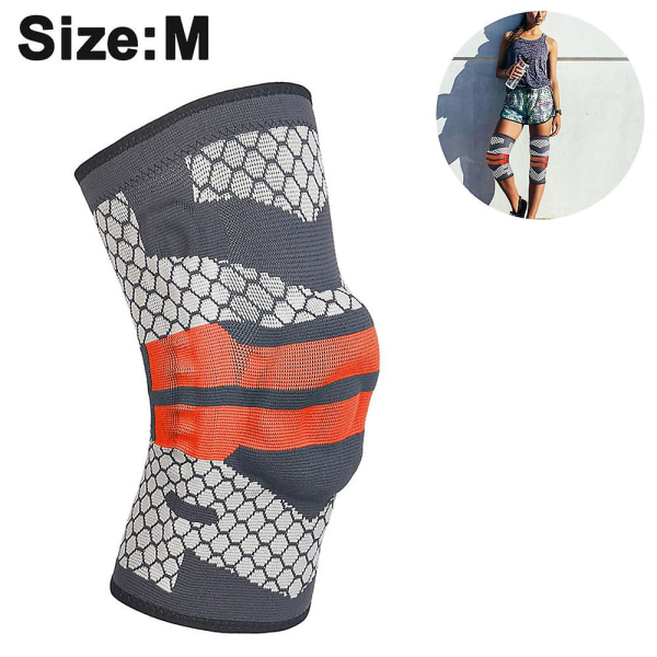 Sport Knäskydd Silikon Leggings Fitness Skyddsutrustning M