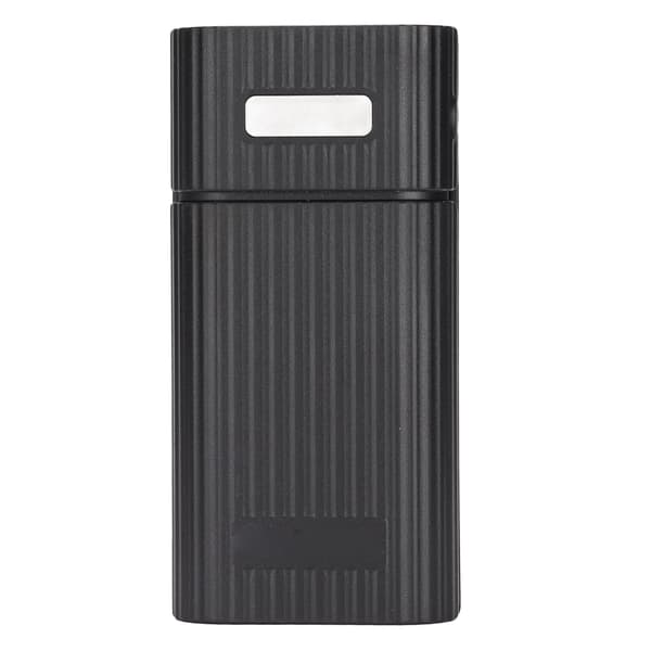 DIY Powerbank-etui med H02B 21700 batterioplader 2 batterier Type C Micro Input Sort