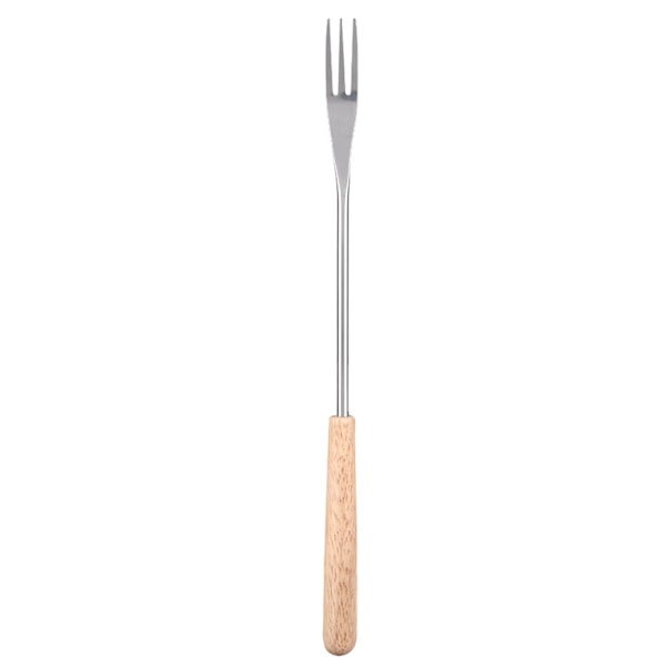 26,5 cm Grillgaffelspyd med trehåndtak for camping og piknik