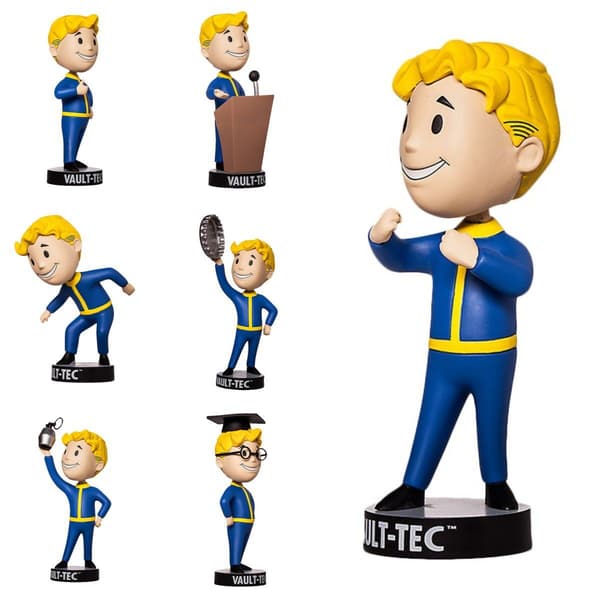 Vault Fallout 4 Boy Bobblehead Gaming Anime Figurer Legetøj Serie Model Samling 1# SPEECH