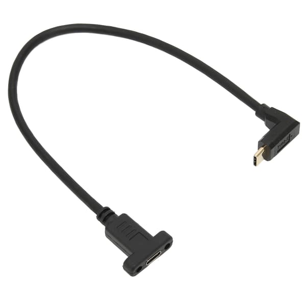 USB 3.1 Typ C Hane till Hona Förlängningskabel Panelmontering Skruvhål
