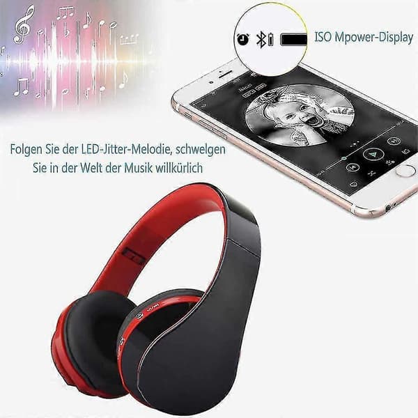 Hovedmonteret Bluetooth-headset med plug-in kort trådløst headset