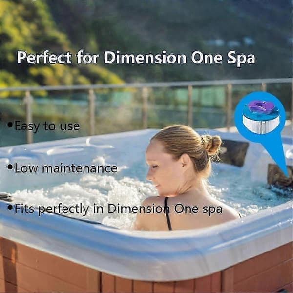 PCS Spa Filter 01512-261 til Dimension One Vision Whirlpool Erstatningspatron Purple