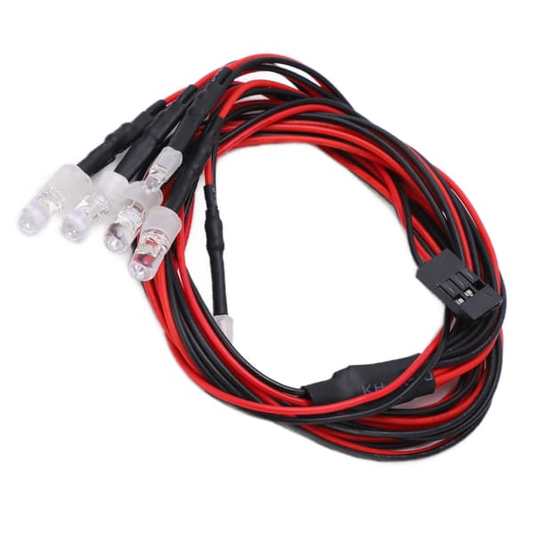 Kraftig LED-frontlys for RC Driftbil Slitesterkt Stabilt Nattlys