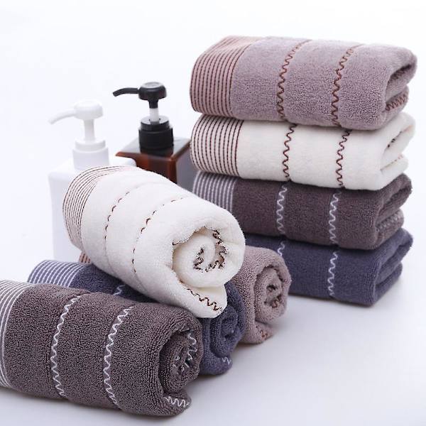 3-delad set av ren bomullshandduk, ansiktshandduk white 3pcs