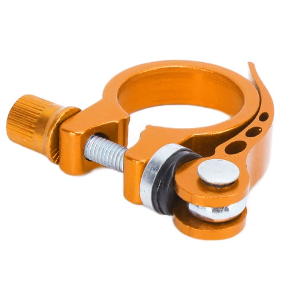 3 cm guld aluminiumslegering Quick Release cykelsadelpindsklemme til mountainbikes