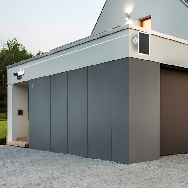 10W Solcelleoplader til Sikkerhedskameraer: Type-C, 5V, 3 meter Kabel, Justerbart Beslag