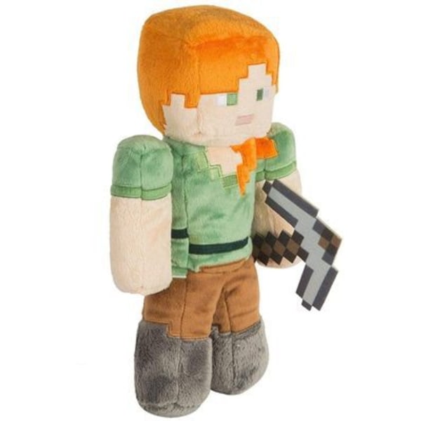 Min värld plyschdockor, dockor och dockor Pickaxe Chris Doll (30cm)