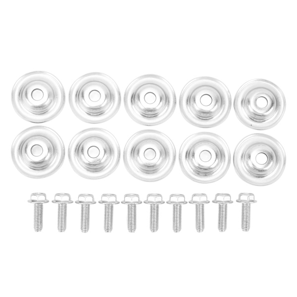 20-delt UTV Skid Plate Vaskemaskin Bolt Sett 7556065: Holdbart Metall Erstatningssett for Polaris RZR 570 800 900