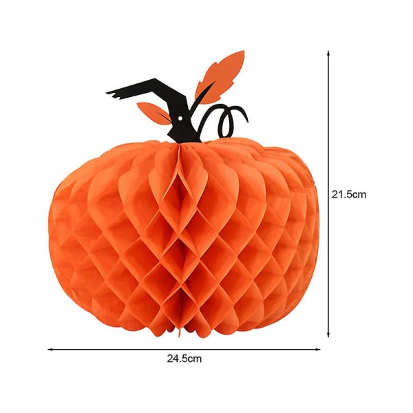 Spindelfladdermus papper honeycomb hängande lykta prydnader Halloween 4