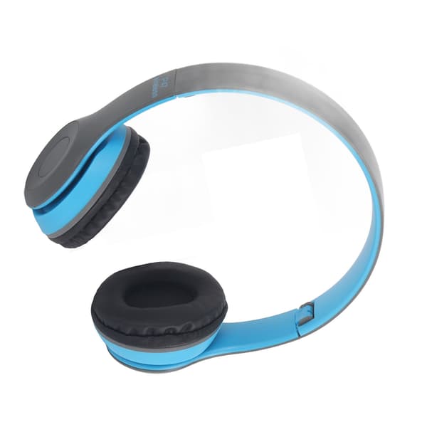 Bluetooth Headset Foldbar Tung Bas Trådløs Sportshøretelefon til Studerende Voksne Hjemmekontor Skole Blå