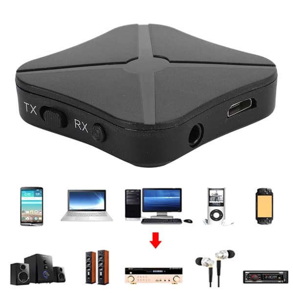 2 i 1 Trådløs Bluetooth 5.0 Audio Transmitter Receiver HIFI Musik Adapter RCA