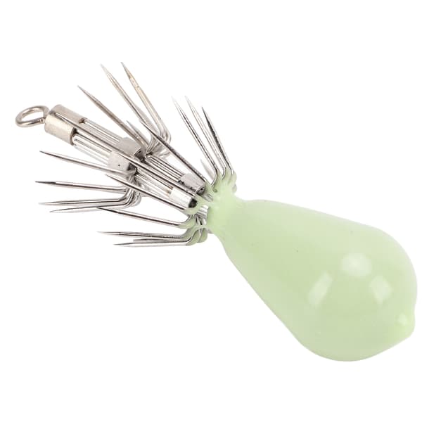 Selvlysende blekksprutjiggkroker for saltvannsfiske, 30g