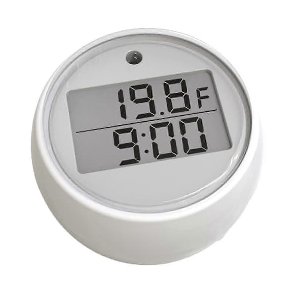 Isbadtermometer og timer, vanntemperaturmåler for isbad, vanntett kaldt stupe-isbadtilbehør Valkoinen