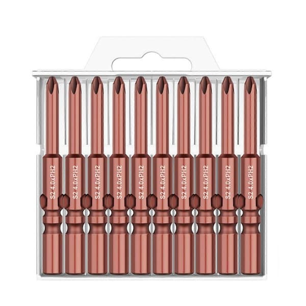 PH0 PH1 PH2 Magnetiske Bits Krysskrutrekker Hardhet Slagbor For Elektrisk Skrutrekker Håndbor 4xPH2