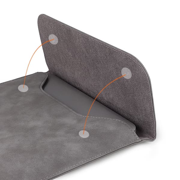 Beskyttelsesetui til MacBook 13-15,4 tommer computer - Horisontal lysegrå light grey 13.3 inch