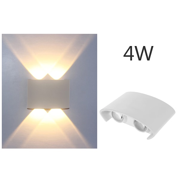 AC85-265V Moderne LED Vegglampe: Opp/Ned Innendørs Belysning for Soverom, Balkong, Gang og Trapper