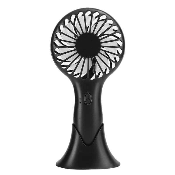 Bærbar Sort 3-Hastigheds Håndholdt Mini Ventilator til Hjemmekontor Køling