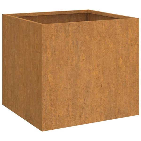 [DT] Plantekasser (2-pak, 49x47x46 cm, rustfrit stål) Brun 8770