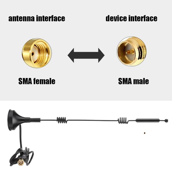 Høj Gain Dual Band Omni Directional WiFi Router Antenne 5 Meter