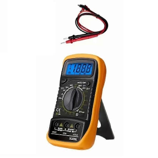 XL830L Digitalt Multimeter: AC/DC Spænding, Strøm, Modstandstester med LCD