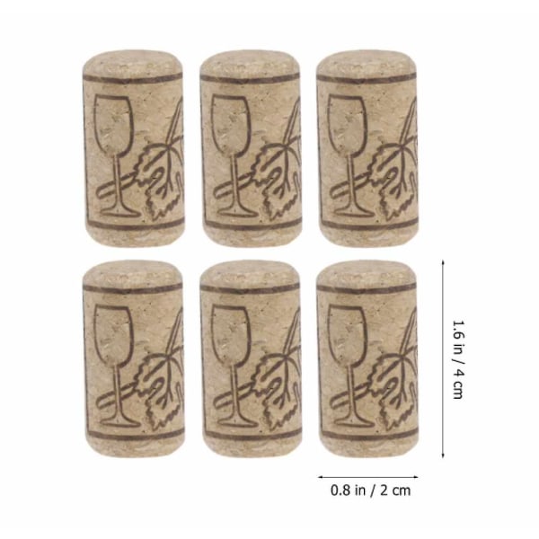 100 st Återanvändbar Creative Functional Portable Sealing Wine Cork