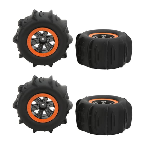 4 STK RC Off Road Dæk Vandtætte Gummihjul til 1/12 1/10 RC Biler