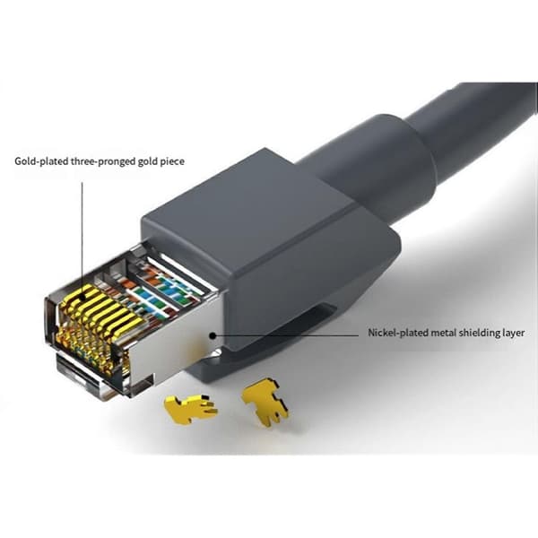 Ethernetkabel for Starlink Gen4 Mini Kabel V4 til RJ45, 1200 Mbps overføringshastighet, datamaskintilkobling, 5 m lengde