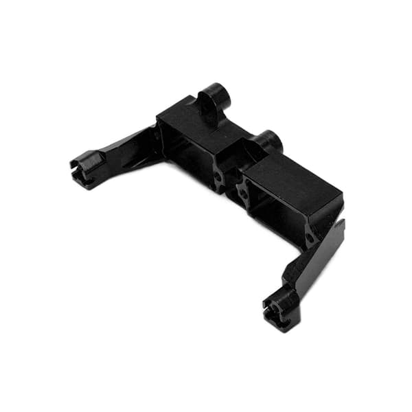 Differentiallåsfæste Aluminiumlegering servofæste til Traxxas TRX4 1/10 RC Bil Sort