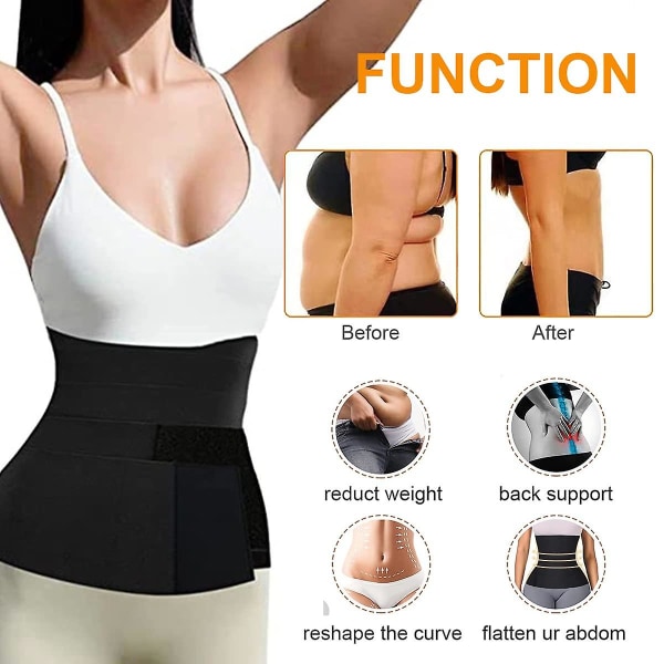 Waist trainer Bälte Workout Midjetrimmer Snatch Bandage Red 1 1m