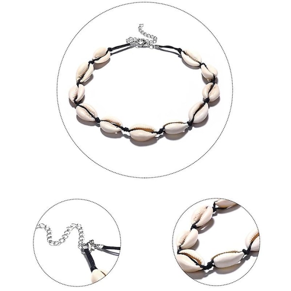 Kvinnor Bohemian Shell Choker Chain Halsband Snygga smycken presenter