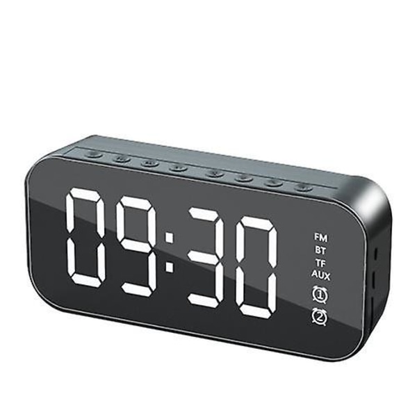 Multifunktionell LED digital väckarklocka, bluetooth högtalare