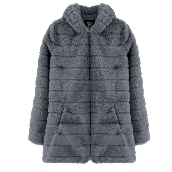 Fuskpäls Huvjacka Mink varm kappa 4XL