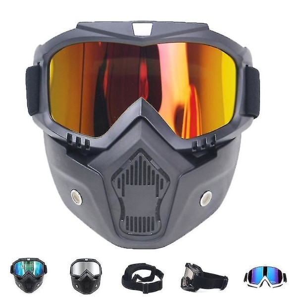 Män Kvinnor Ski Snowboard Mask & Snöskoter Skidglasögon