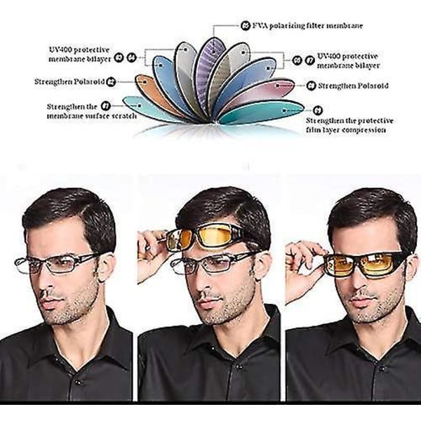 Motorcykelbriller fotokromiske til optiske linser mod vind og sand Yellow