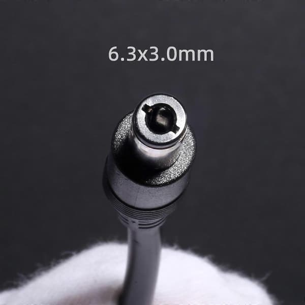 DC6330 hanstik til åben ende kabel 6.3mmx3.0mm stik DC6330 strømkabel til reparation af computerstrømforsyning 1FT