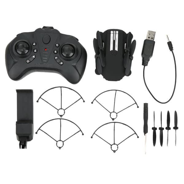 Mini Foldbar Drone HD Kamera WIFI RC Quadcopter Sort 480P