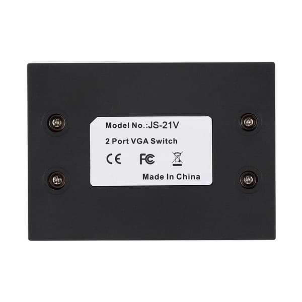 HD VGA Splitter 2 Port Switch Dobbelt Skærm Computertilbehør