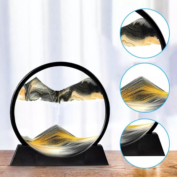 3D Timglas Djuphavssandlandskap 12 inch