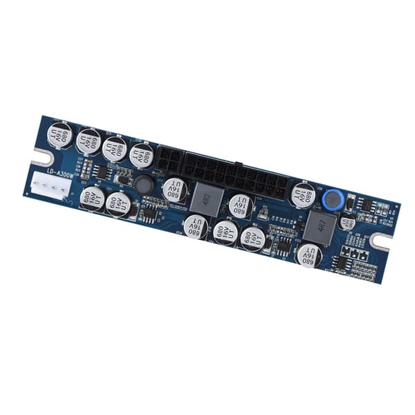 300W PC Strømforsyningsmodul 12V DC Input 24Pin Connect AUX SATA Kabel