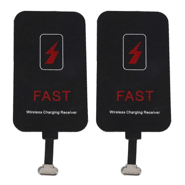 2X 10W trådløs mottaker egnet for Type-C mobiltelefonmottakerlapp 2A hurtiglader [dt]
