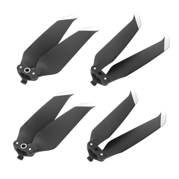 4 stk Propeller Lav Støj Hurtig Udløsning Propeller Tilbehør Passer til Mavic AIR 2 Drone Sort Sølvkant