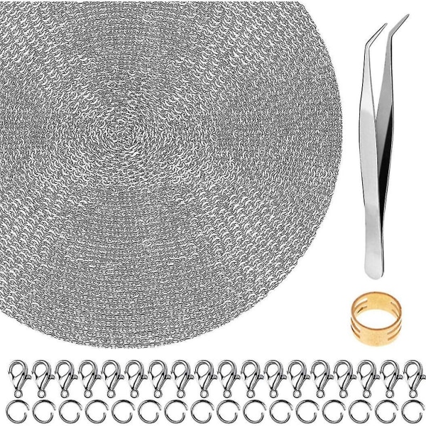 Rostfritt stål DIY-halsband för smyckestillverkning, 2 mm