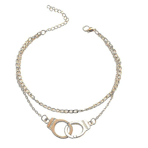 Guld Silver Handbojor Anklet Par Beach Anklet gold