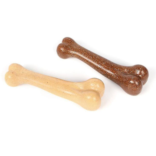 Slitstark Wishbone Dog Chew Toy för aggressiva tuggare yellow 12cm