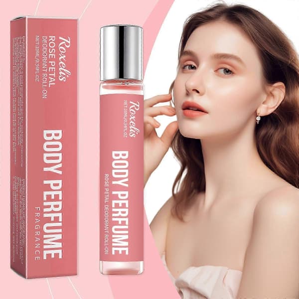 Rose Body Roll Parfym Långvarig Naturlig Doft med Ros & Grapefrukt