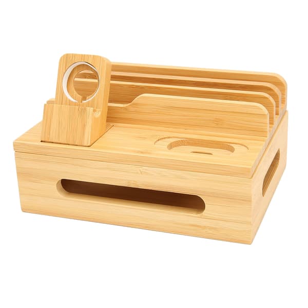 Bamboo-monitoimilatausasema puhelimelle, tabletille ja kellolle