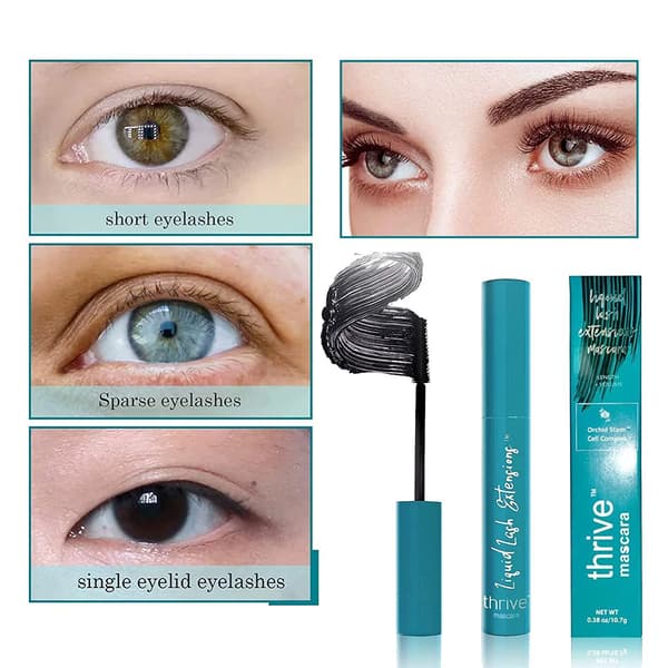 【DENGTU】Thrive Caustics Liquid Lash Musta Ripsiväri, Paksu Kaareva 10.7g
