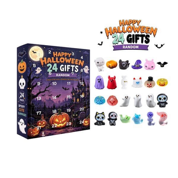 Halloween-dekorationer og \"Blind Boxes\" – Søde og finurlige festlige overraskelser 24 pieces